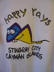 Grand Cayman shopping stingray t-shirt