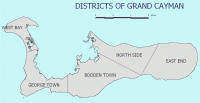 Map of Grand Cayman, Cayman Islands